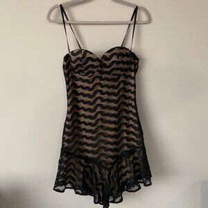 NWOT Banjul Spaghetti Strap Lace Mini Dress